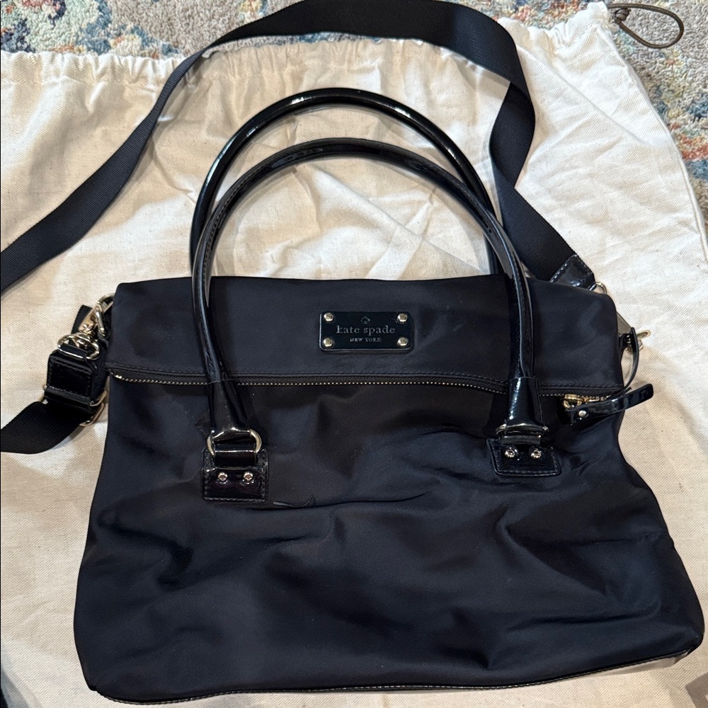 Kate Spade Black Nylon Shoulder Bag